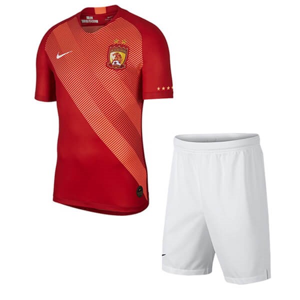 Camisetas Evergrande Primera equipo Niño 2019-20 Rojo Blanco